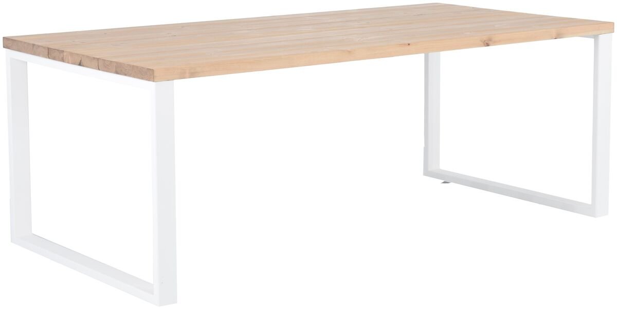 Ruska terassiruokapöytä 200x100 cm antiikkipetsattu harjattu ja lakattu mänty/v