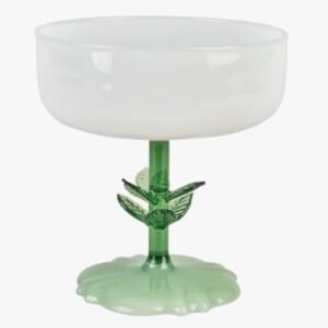 Leaf cocktaillasi valkoinen