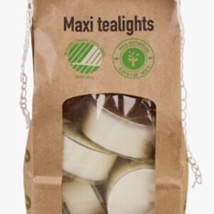 Maxi 7 pk suuret lämpökynttilät valkoinen