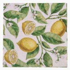 Juicy lemons paperiservetit moniväri/keltainen