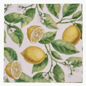 Juicy lemons paperiservetit moniväri/keltainen