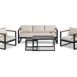 Sohvaryhmä Aspvik - Musta/Tiikki