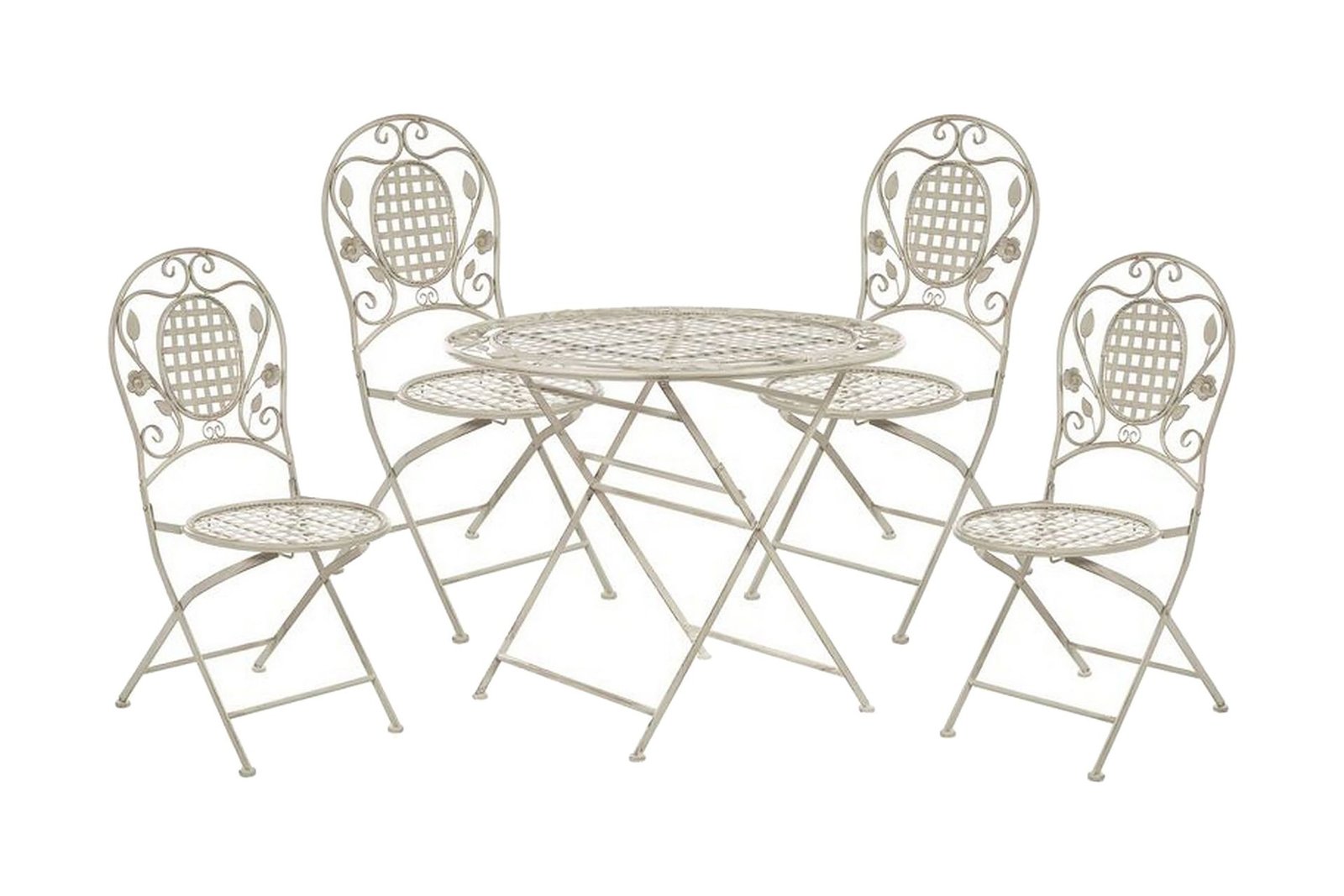 Puutarhakalustesetti Kermanvalkoinen BIVIO - Valkoinen