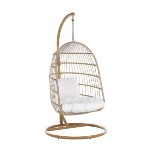 Riipputuoli Allera jalustalla Köysi Beige - Puu/Luonnonväri