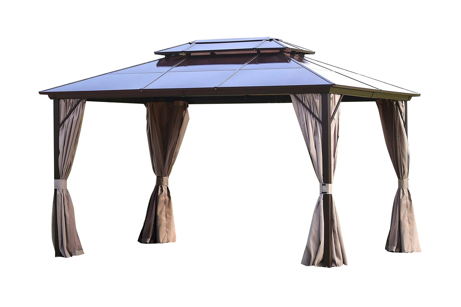 Huvimaja Sunset 300x400x270 cm Polykarbonaatti - Beige