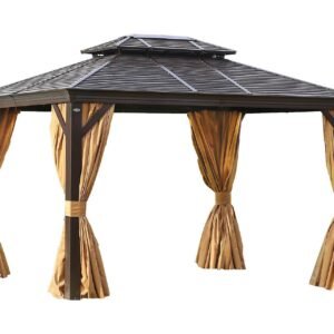 Paviljonki Sunsetia 300x400x270 cm - Ruskea/Beige