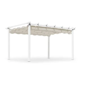Pergola Hillerstorp Skanör 300 x 400 cm - Valkoinen/Hiekka