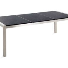Puutarhapöytä Grosseto 220 cm - Musta