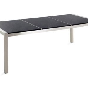 Puutarhapöytä Grosseto 220 cm - Musta