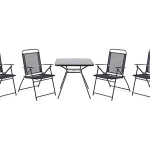 Puutarhakaluste Pöytä + 4 tuolia Livo -