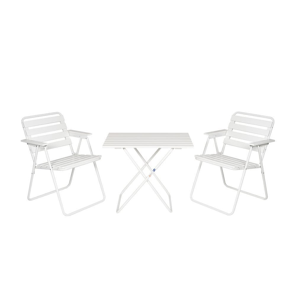 Pöytäryhmä Varax Retro 401 + 2 kpl 305 Valkoinen - Valkoinen