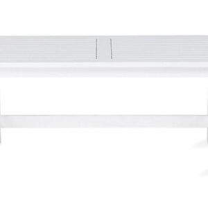 Puutarhapöytä Baltic 100 cm - Valkoinen