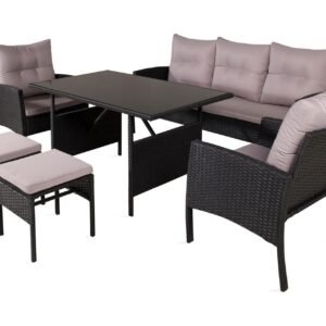 Knock-oleskeluryhmä ulkokäyttöön - Musta