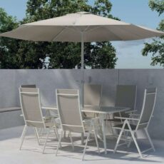 Brekki ruokailuryhmä 6 tuolilla ulkokäyttöön - Beige