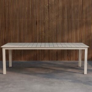 Levels suorakulmainen ruokapöytä 229 cm ulkokäyttöön - Beige
