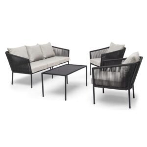 Sohvaryhmä Hillerstorp Lersund Musta/Harmaa - Musta/Harmaa