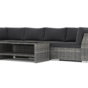 Wisconsin ulkokäyttöön suora 4-istuttava sohva - Harmaa