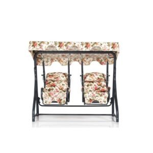 Puutarhan kaksinkertainen keinutuoli Bhika Monivärinen - Monivärinen