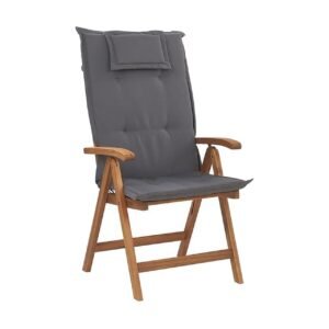 Tuoli Riliegh pehmusteella 6-pak - Akaasia/grafiitinharmaa