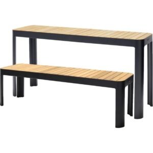 Puutarhakalustesetti Lifestyle Garden Portals parvekepöytä & penkki -