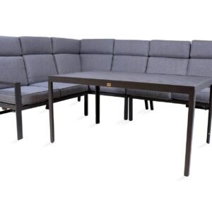 Puutarhasetti Casten Tummanharmaa -