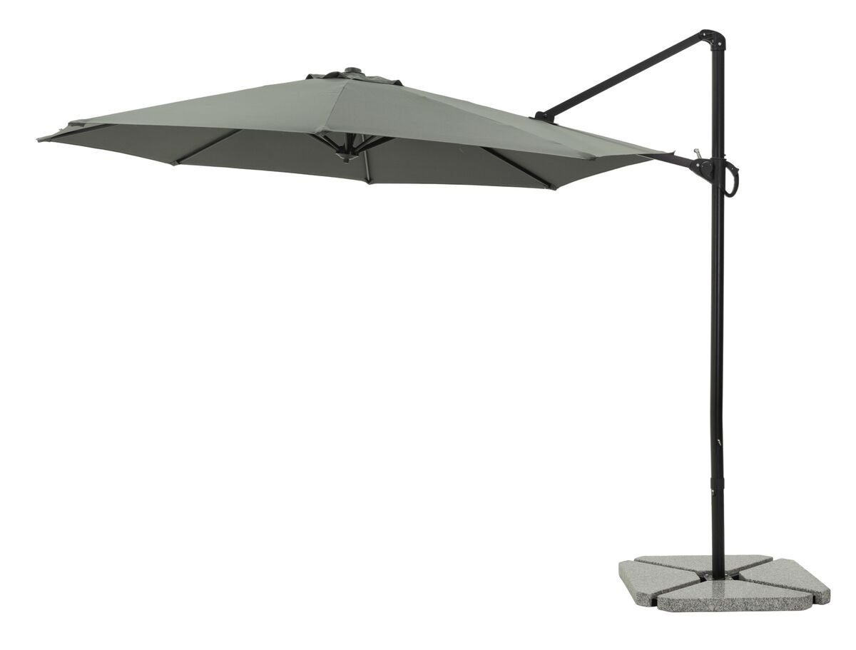 Basic sivuvarjo 300 cm harmaa