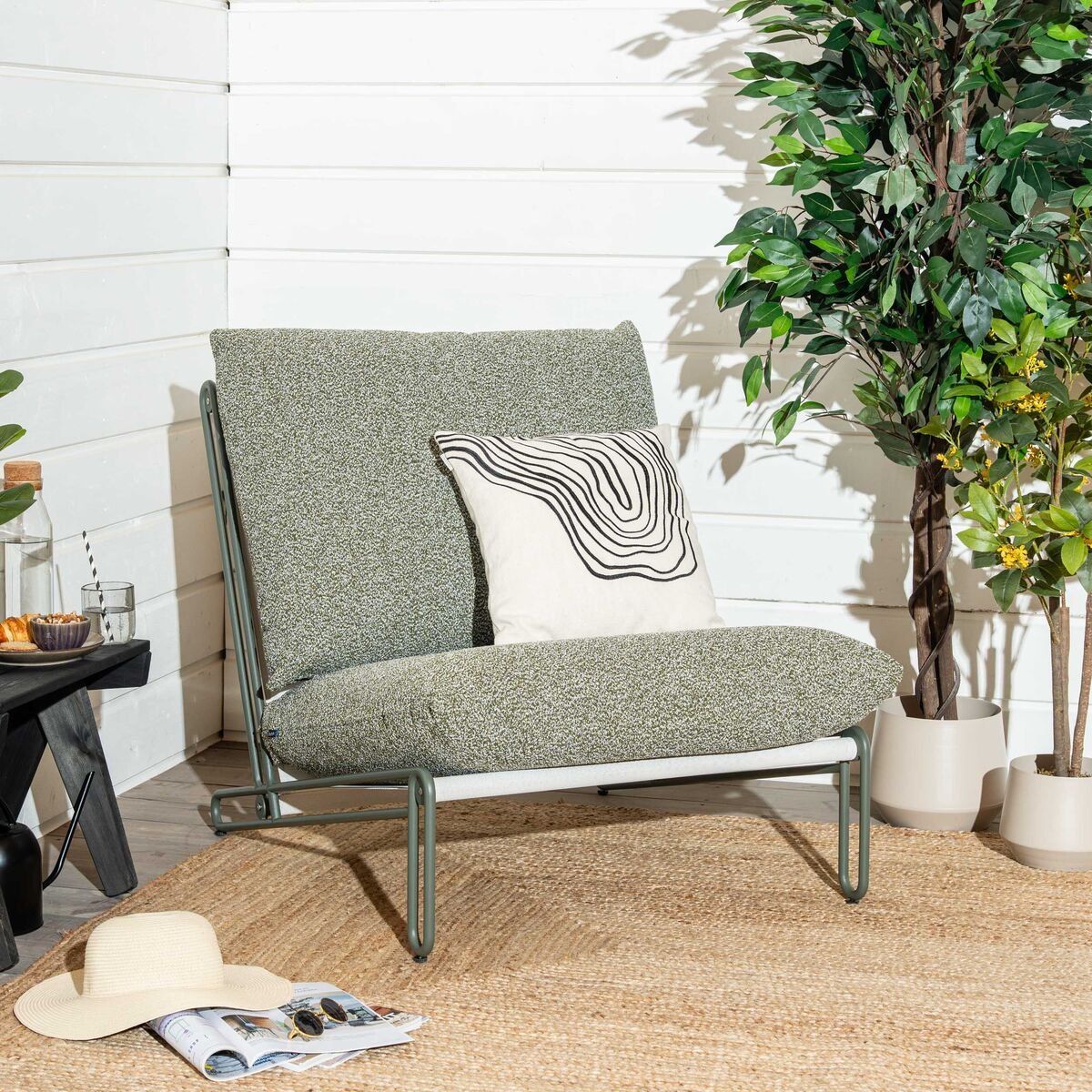 Brafab Blixt lepotuoli sammal/sammal teddy