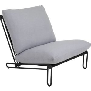 Brafab Blixt lepotuoli musta/vaaleanharmaa