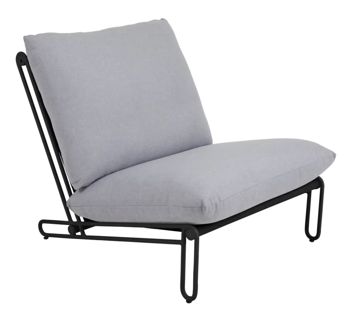 Brafab Blixt lepotuoli musta/vaaleanharmaa