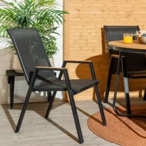 Daalia textline tuoli musta/ruskea