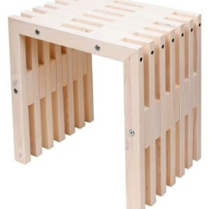 EcoFurn D-penkki 45 kuultovalkoinen mänty öljytty