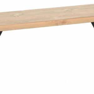 Honka terassipenkki 115x35 cm puujalalla antiikkipetsattu/musta