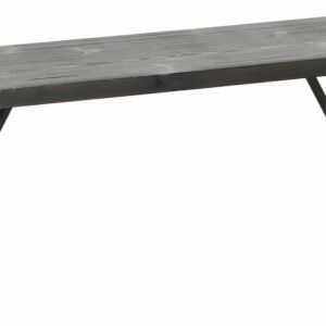 Honka terassipenkki 115x35 cm puujalalla musta