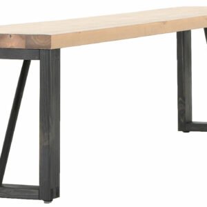 Honka terassipenkki 195x35 cm puujalalla antiikkipetsattu/musta