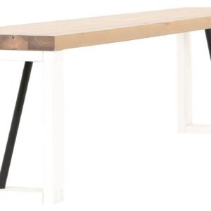 Honka terassipenkki 195x35 cm puujalalla antiikkipetsattu/valkoinen