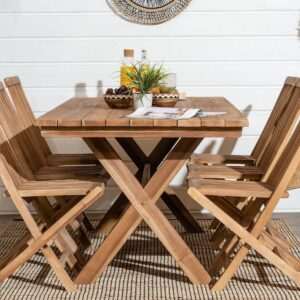 House Nordic Murcia tiikki puutarhapöytä 200x90 cm