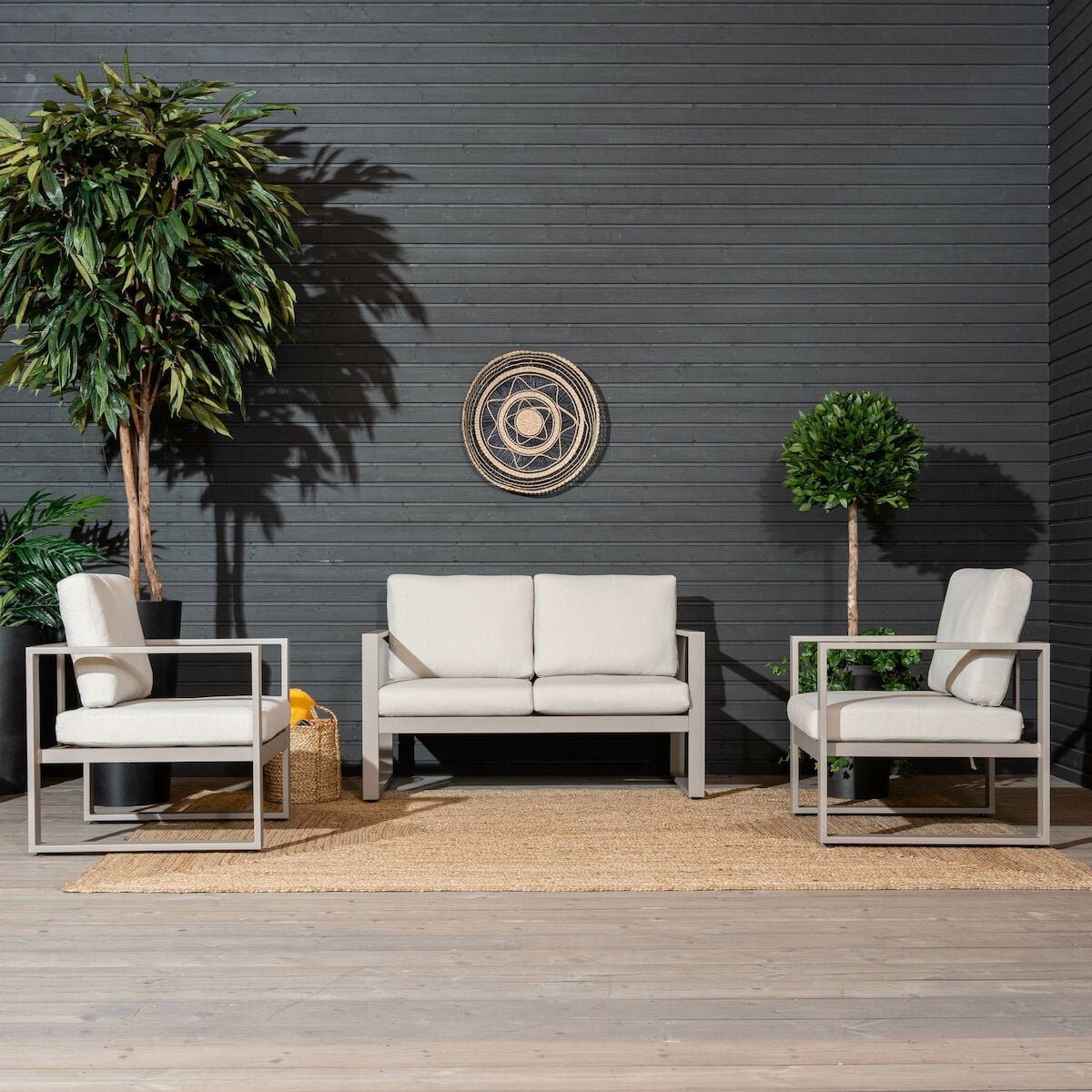 Mooda Kallas sohvaryhmä 2+1+1 greige/hiekka