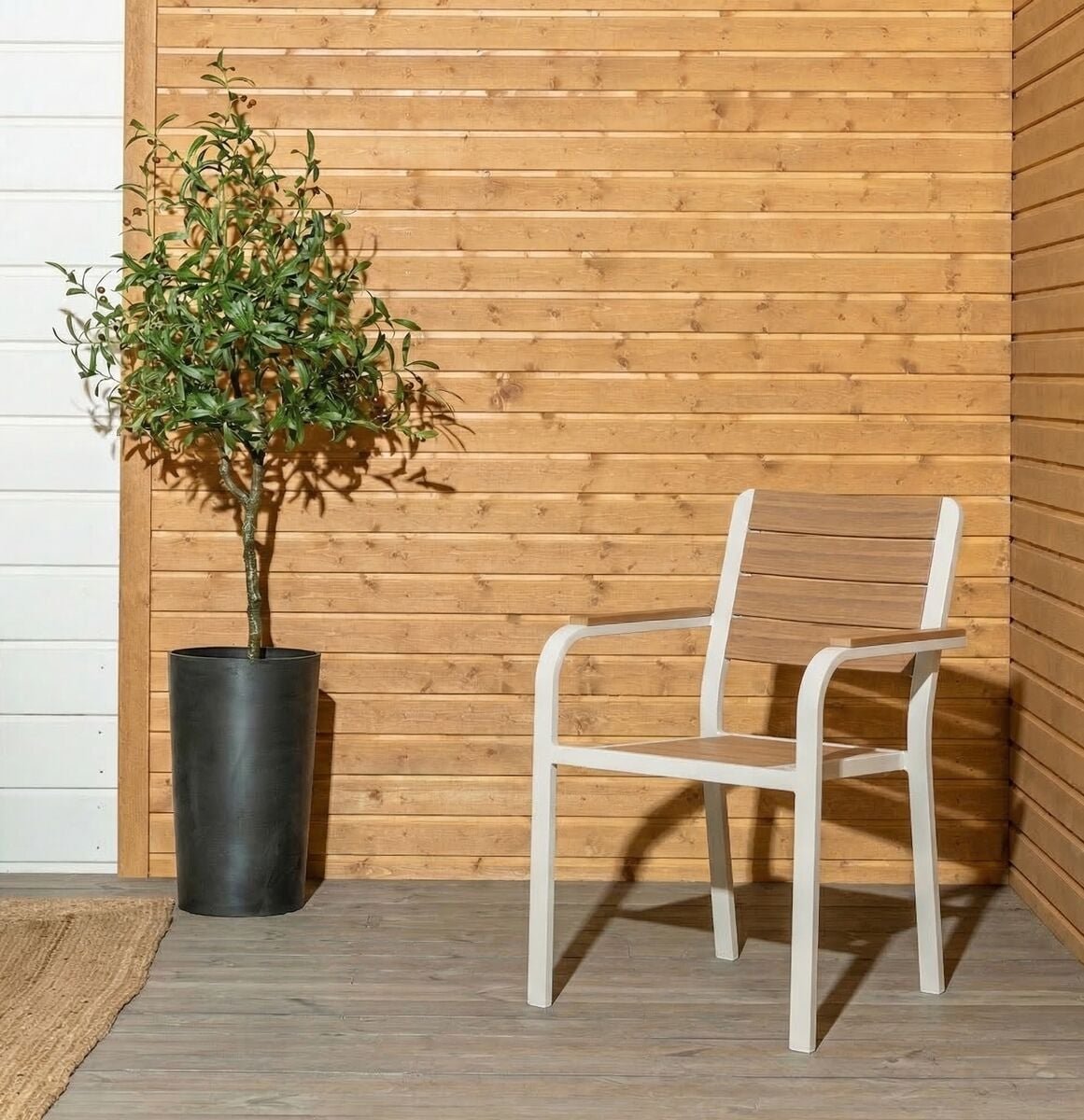 Lumme aintwood tuoli greige/ruskea