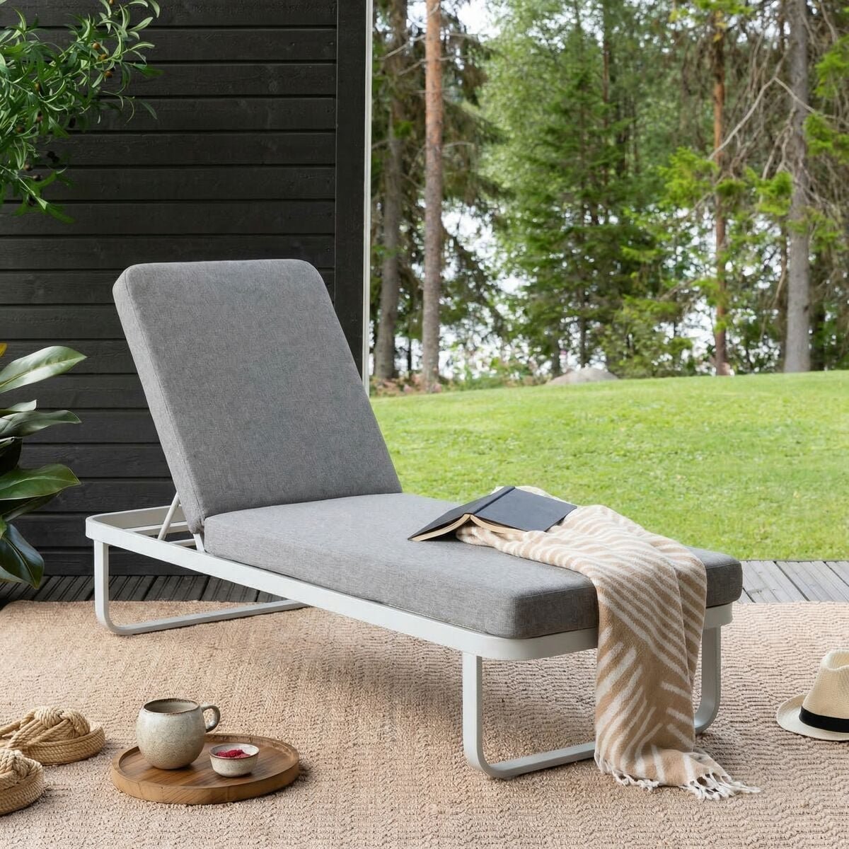 Lumme aurinkotuoli greige/hiekka