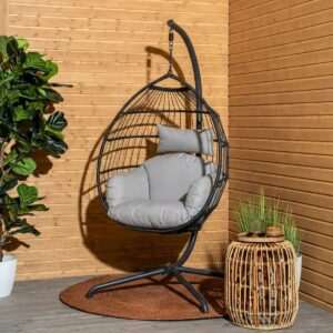 Lumo riipputuoli ja teline musta/hiekka