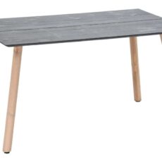 Palma ruokapöytä 140x90 cm musta/antiikkipetsattu