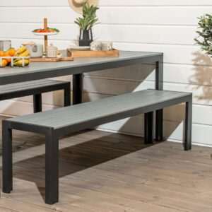 Saarni aintwood penkki 175 musta/harmaa