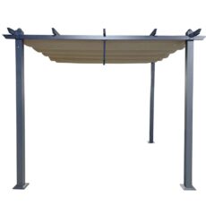 Skandi pergola 3x3 m musta/beige