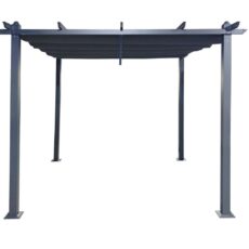 Skandi pergola 3x3 m musta/tummanharmaa