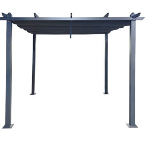 Skandi pergola 3x3 m musta/tummanharmaa
