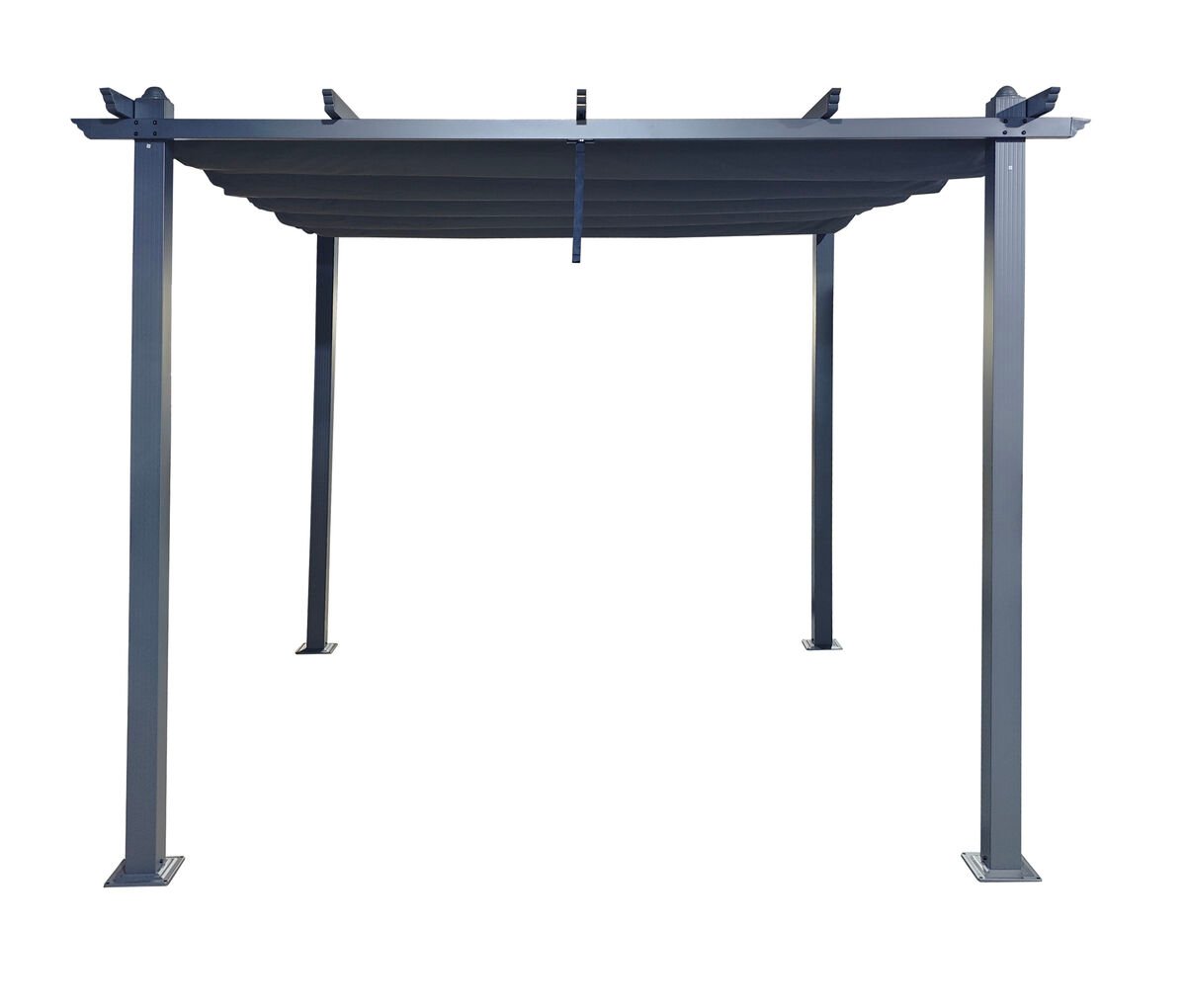 Skandi pergola 3x3 m musta/tummanharmaa