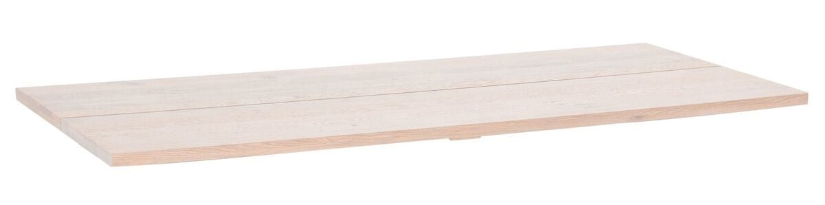 Tammi lankkupöydän kansi 195x90x3,6 cm valkolakattu tammi, asiakaspalautus