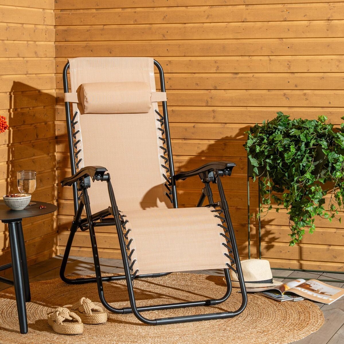 Texas aurinkotuoli beige