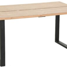 Honka terassilankkupöytä metallijaloilla 140x90 antiikkipetsattu/musta