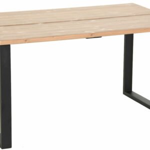 Honka terassilankkupöytä metallijaloilla 140x90 antiikkipetsattu/musta